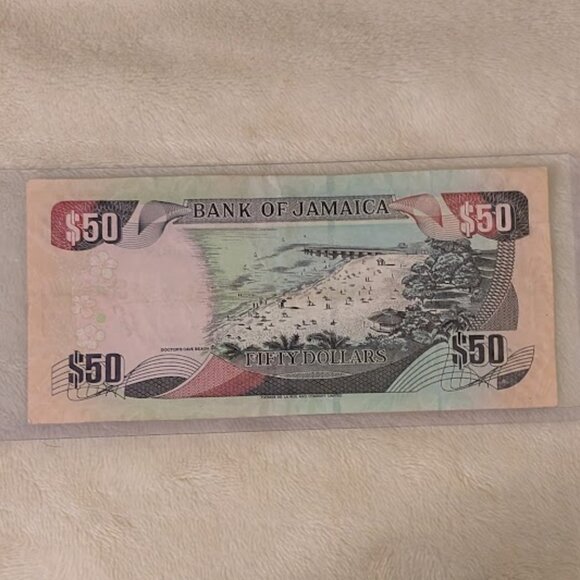 O1 2009 50 JAMAICAN DOLLAR Banknote - Picture 2 of 2